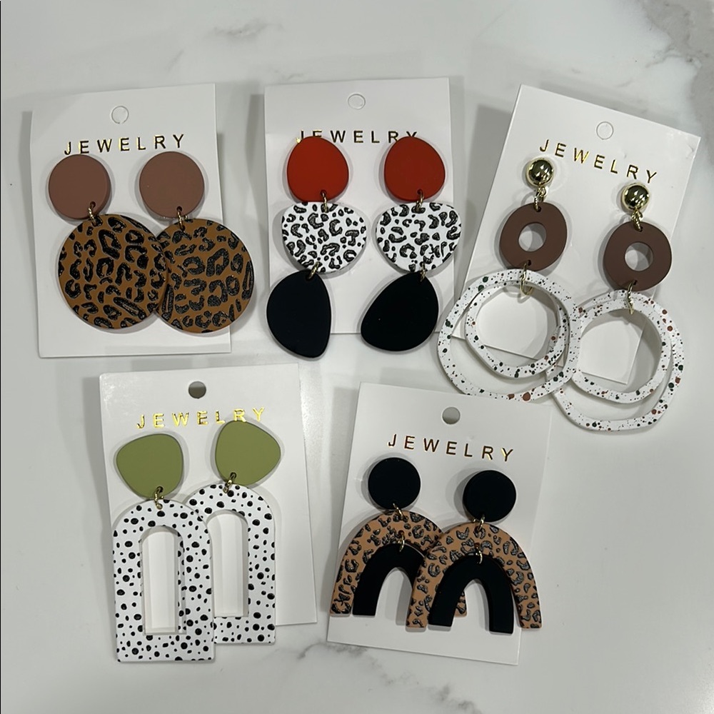 Trendy Statement Earrings Set